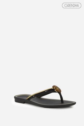 BEADED THONG SANDALS - Grendha