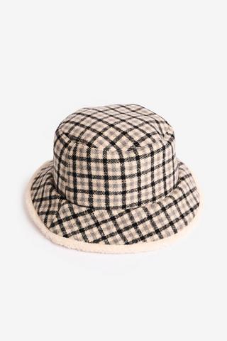 CHECK BUCKET HAT