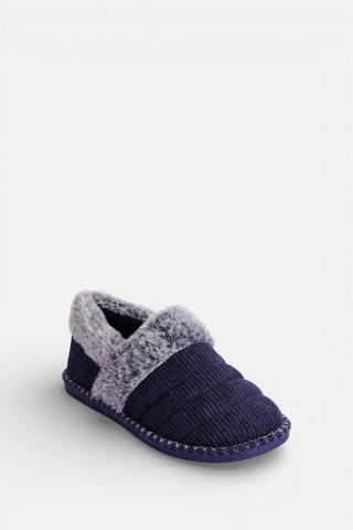 CLOSED SLIPPERS NAVY