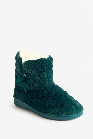 EMERALD GREEN SLIPPER BOOT