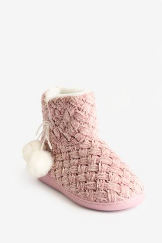 BLUSH PINK SLIPPER BOOT
