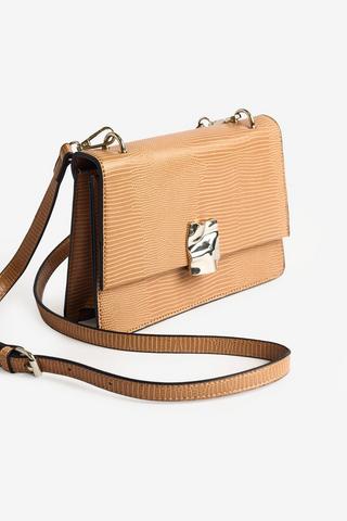 FLAP CROSSBODY BAG TAUPE
