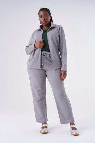 FLEECE TRACK PANTS GREY