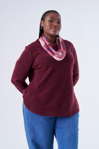 TEXTURE SNOOD TOP BURG