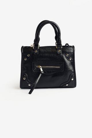 DISTRESSED BOWLER BAG