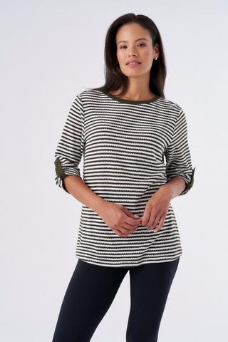 TEXTURE TOP STRIPE FATIGUE