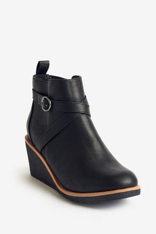 WONDERFIT WEDGE BOOT BLACK