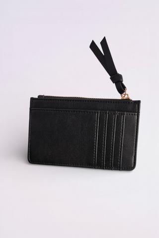 ZIP CARD HOLDER BLACK