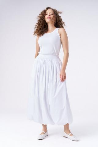 FULL CIRCLE SKIRT WHITE