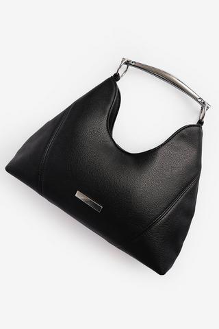 TOP HANDLE SHOPPER BAG BLACK