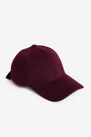BURGUNDY CORDUROY CAP