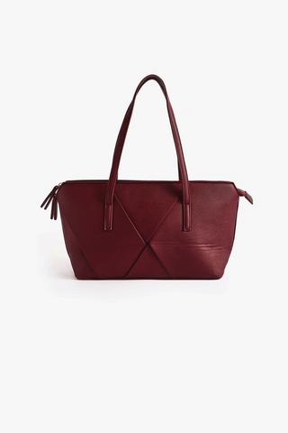 BURGUNDY ENVELOPE BAG