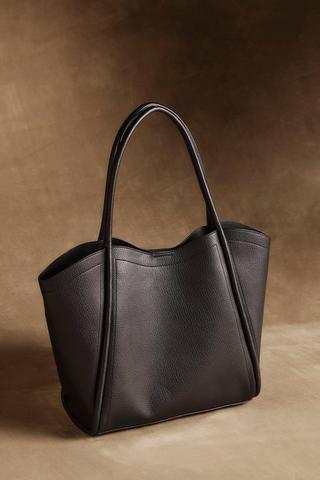 BLACK SHOPPER BAG