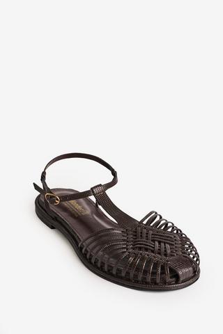 WONDERFIT CAGED SANDAL BROWN
