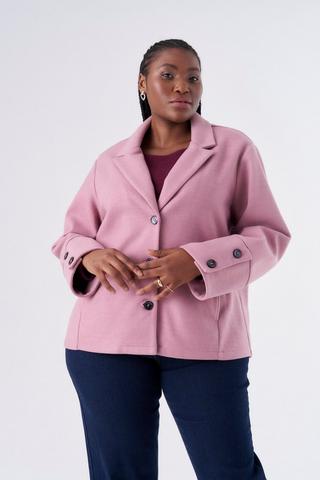 PINK MELTON COAT