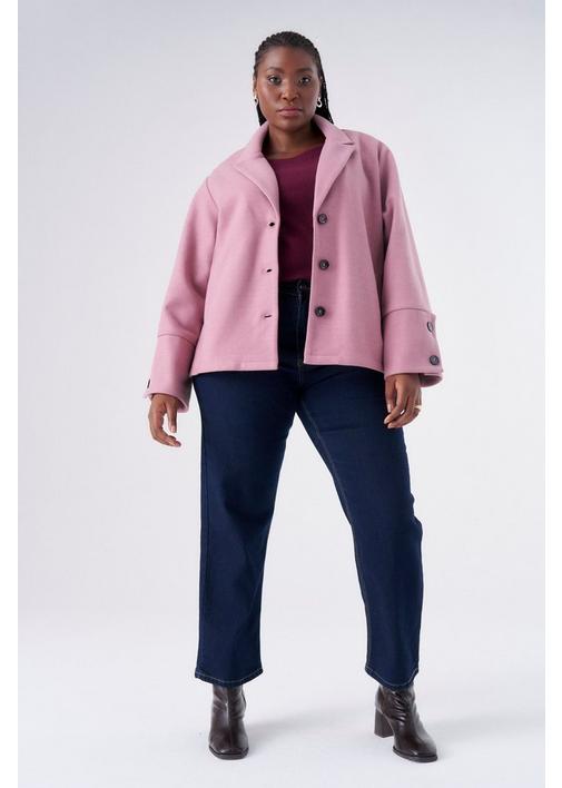 PINK MELTON COAT | MILADYS