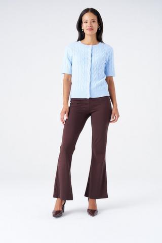 PONTE BOOTLEG PANT BROWN