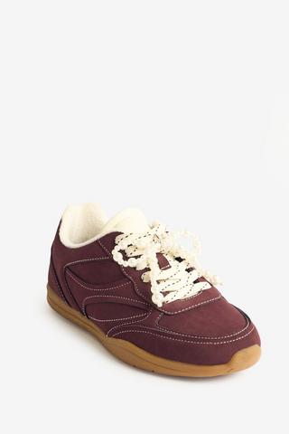 WONDERFIT BURGUNDY SNEAKERS
