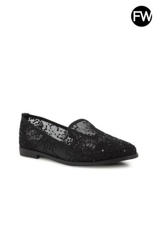BLACK LACE LOAFERS - Footwork