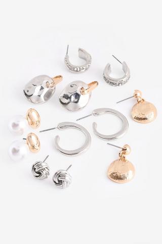 6 PACK ASSORTED EARRINGS