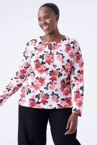 PINK FLORAL TOP