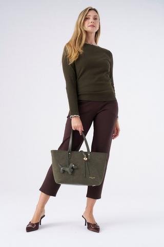 PONTE ANKLE GRAZER CHOC BROWN