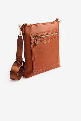 CROSSBODY BAG TAN - Pierre Cardin