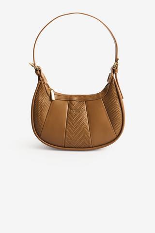 SHOULDER BUCKET BAG TAN - Pierre Cardin