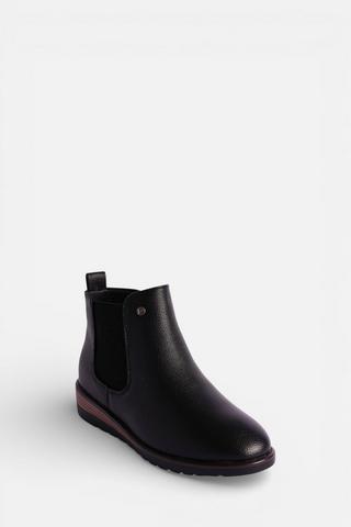 WEDGE BOOTS BLACK - Pierre Cardin