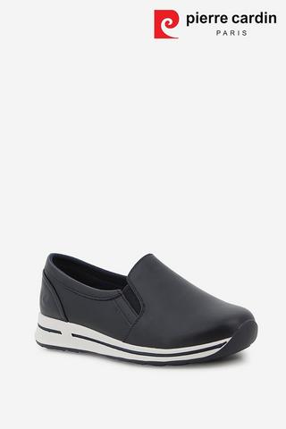 NAVY SLIP ON SNEAKERS - Pierre Cardin