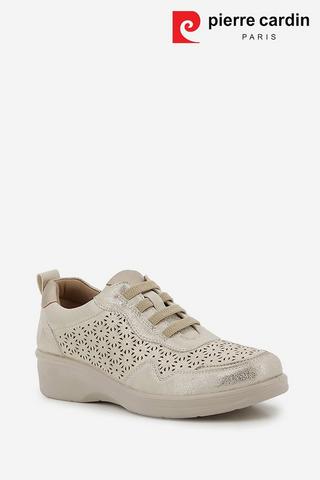 WEDGE LACE UP SNEAKERS - Pierre Cardin