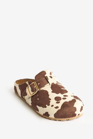 WONDERFIT COW PRINT CLOGG