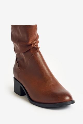 WONDERFIT SLOUCHY BOOT TAN
