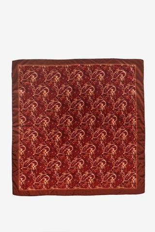 SATIN PAISELY SCARF