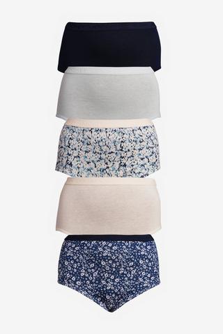 5 PACK COTTON STRETCH FULL BRIEF PANTIES JOCKEY