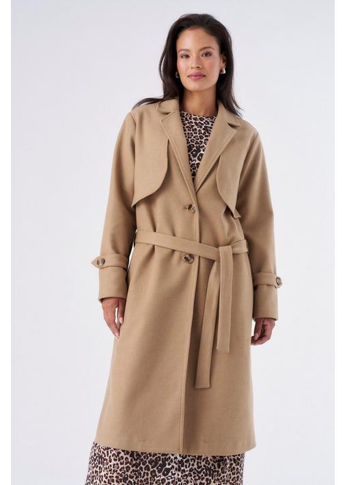 MELTON TRENCH COAT NATURAL | MILADYS
