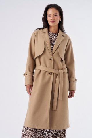 MELTON TRENCH COAT NATURAL