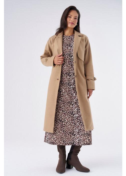 MELTON TRENCH COAT NATURAL | MILADYS