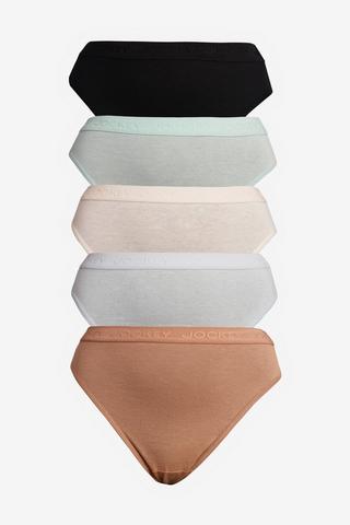 5 PACK HIGH CUT PANTIES JOCKEY