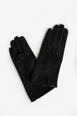 MICROFIBRE FULL FINGER GLOVES BLACK