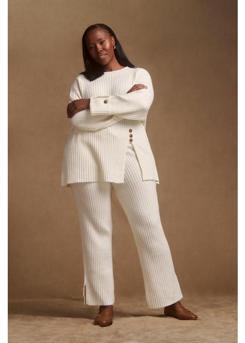 KNIT PANTS CREAM | MILADYS