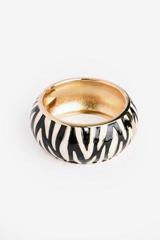 ZEBRA GOLD CUFF BRACELET