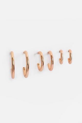 3PK GOLD HOOP