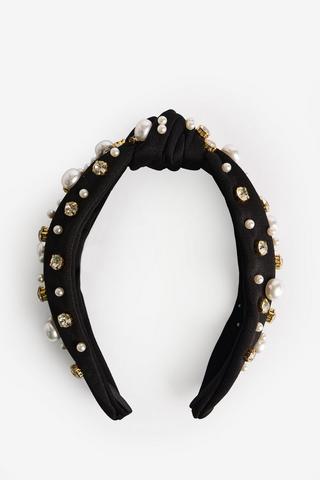 EMBELLISHED ALICEBAND BLACK