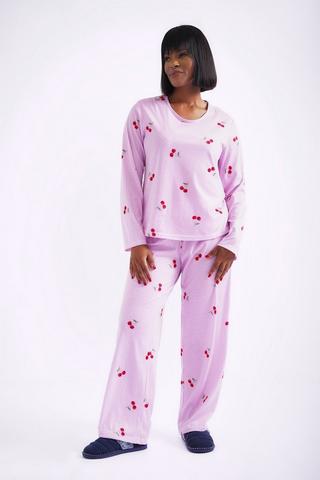 CHERRY PRINT SLEEP SET
