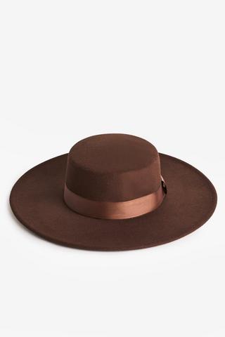 CHOC WIDE BRIMMED HAT
