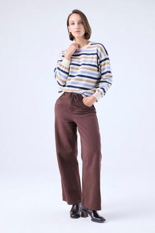 WONDERFIT STRAIGHT LEG CHOC BROWN