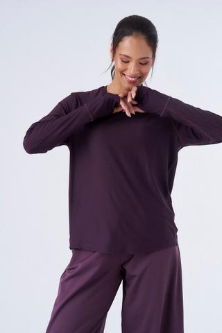GYM BREATHABLE TRAINING TOP PLUM