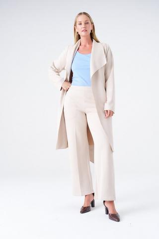 SUEDE FEEL PANTS CREAM