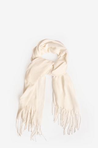 BLANKET SCARF WHITE